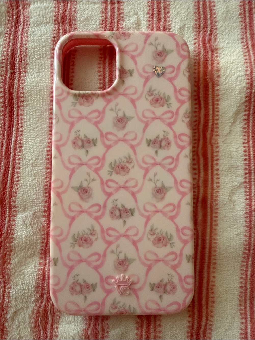 Velvet Caviar Pink Floral Bow iPhone Case